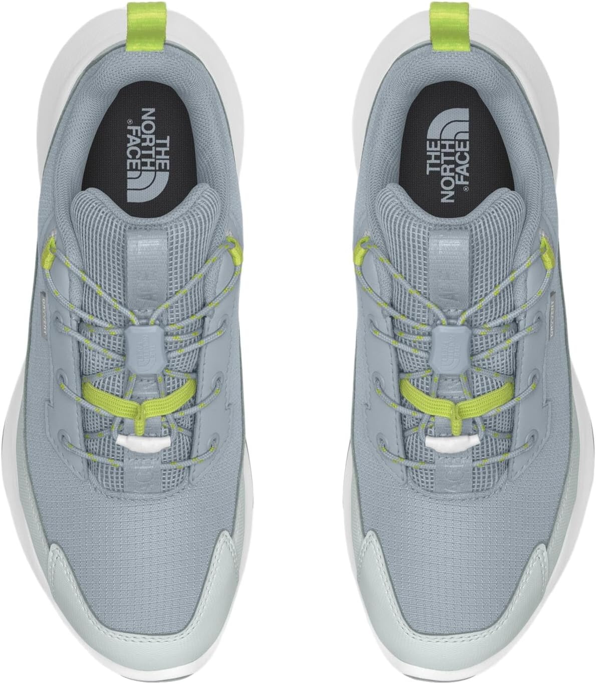 imageThe North Face Kids Fastpack II Hiker Waterproof Hiking Shoe Cushioned Rubber Sole Abrasion ResistantFrost GreyFizz Lime