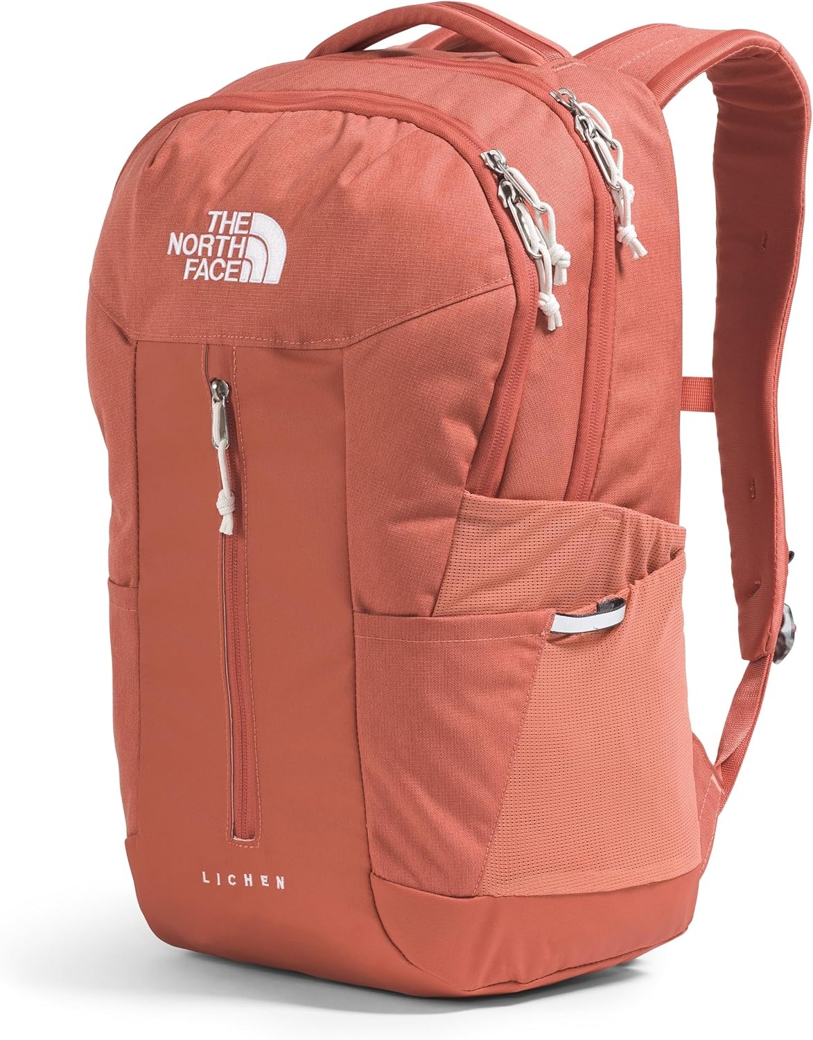 imageThe North Face Lichen Daypack Everyday Commuter Backpack Laptop Sleeve Water Bottle Pockets Center Front Pouch Smoked Pearl Dark HeatherTNF Black One SizeMars Dust Dark HeatherMars Dust