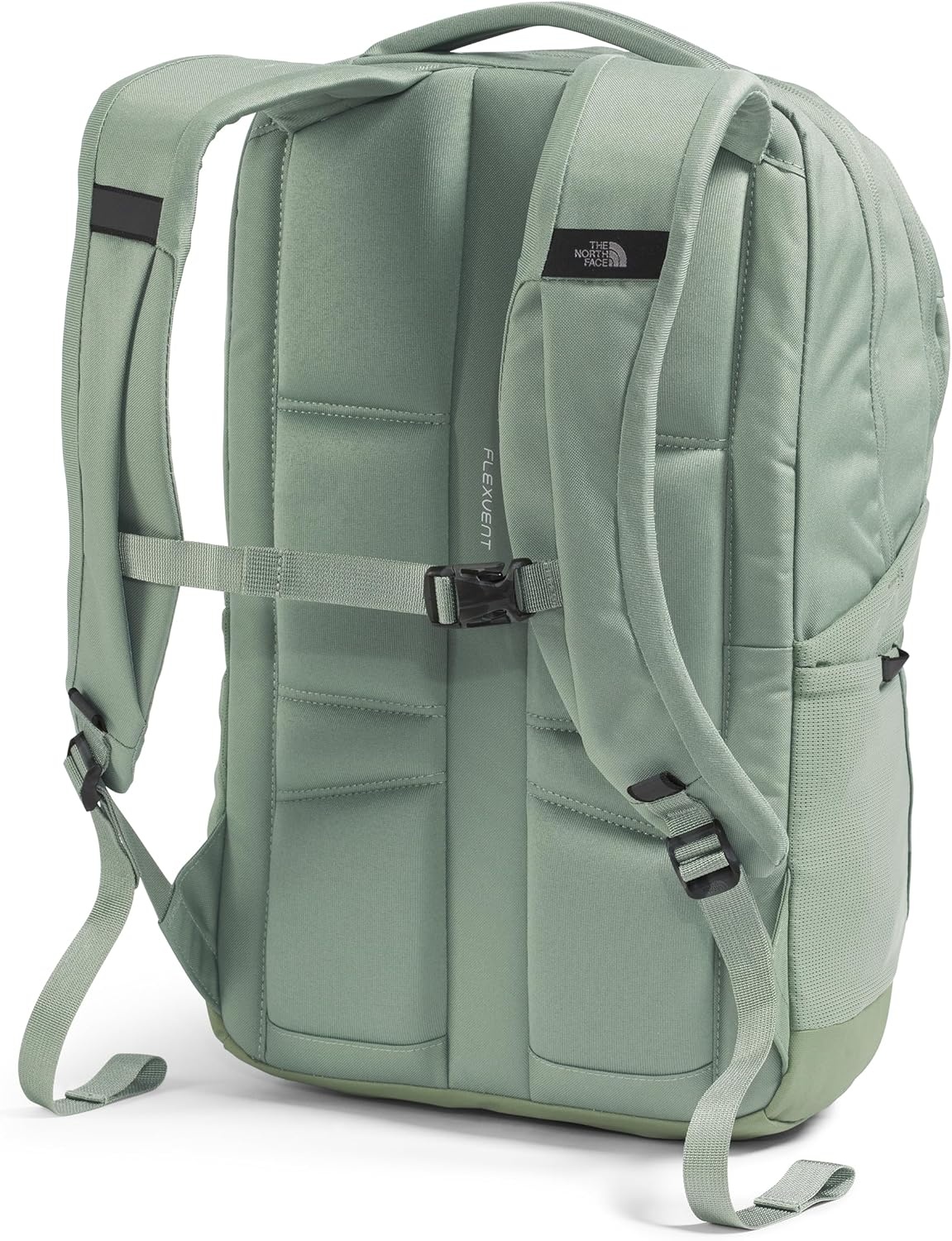 imageThe North Face Lichen Daypack Everyday Commuter Backpack Laptop Sleeve Water Bottle Pockets Center Front Pouch Smoked Pearl Dark HeatherTNF Black One SizeBark MistSlate Moss