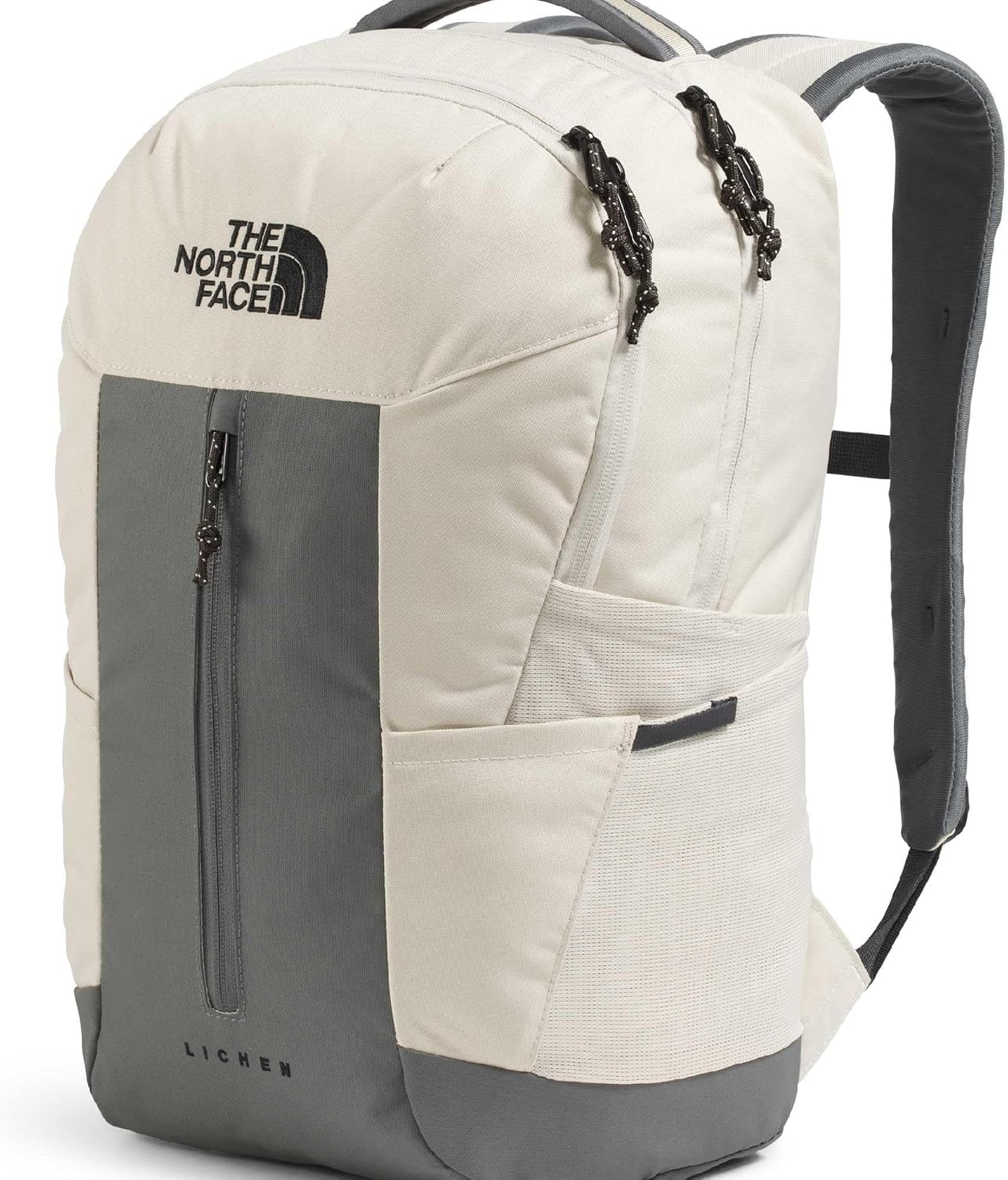 imageThe North Face Lichen Daypack Everyday Commuter Backpack Laptop Sleeve Water Bottle Pockets Center Front Pouch Smoked Pearl Dark HeatherTNF Black One SizeDesert StoneSmoked PearlNew Taupe Green