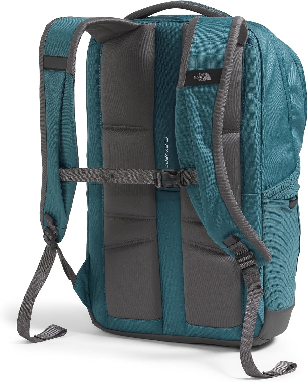imageThe North Face Lichen Daypack Everyday Commuter Backpack Laptop Sleeve Water Bottle Pockets Center Front Pouch Smoked Pearl Dark HeatherTNF Black One SizeSpaceAnthracite Grey