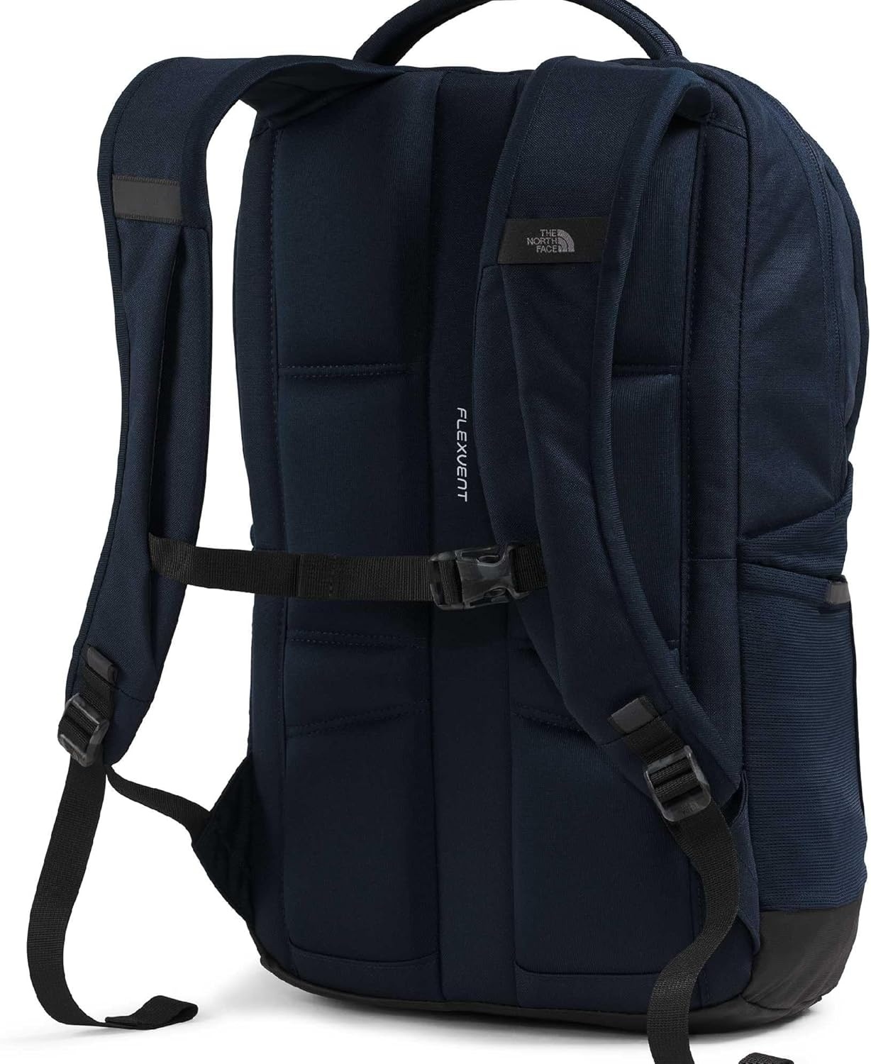 imageThe North Face Lichen Daypack Everyday Commuter Backpack Laptop Sleeve Water Bottle Pockets Center Front Pouch Smoked Pearl Dark HeatherTNF Black One SizeSummit NavyTnf Black