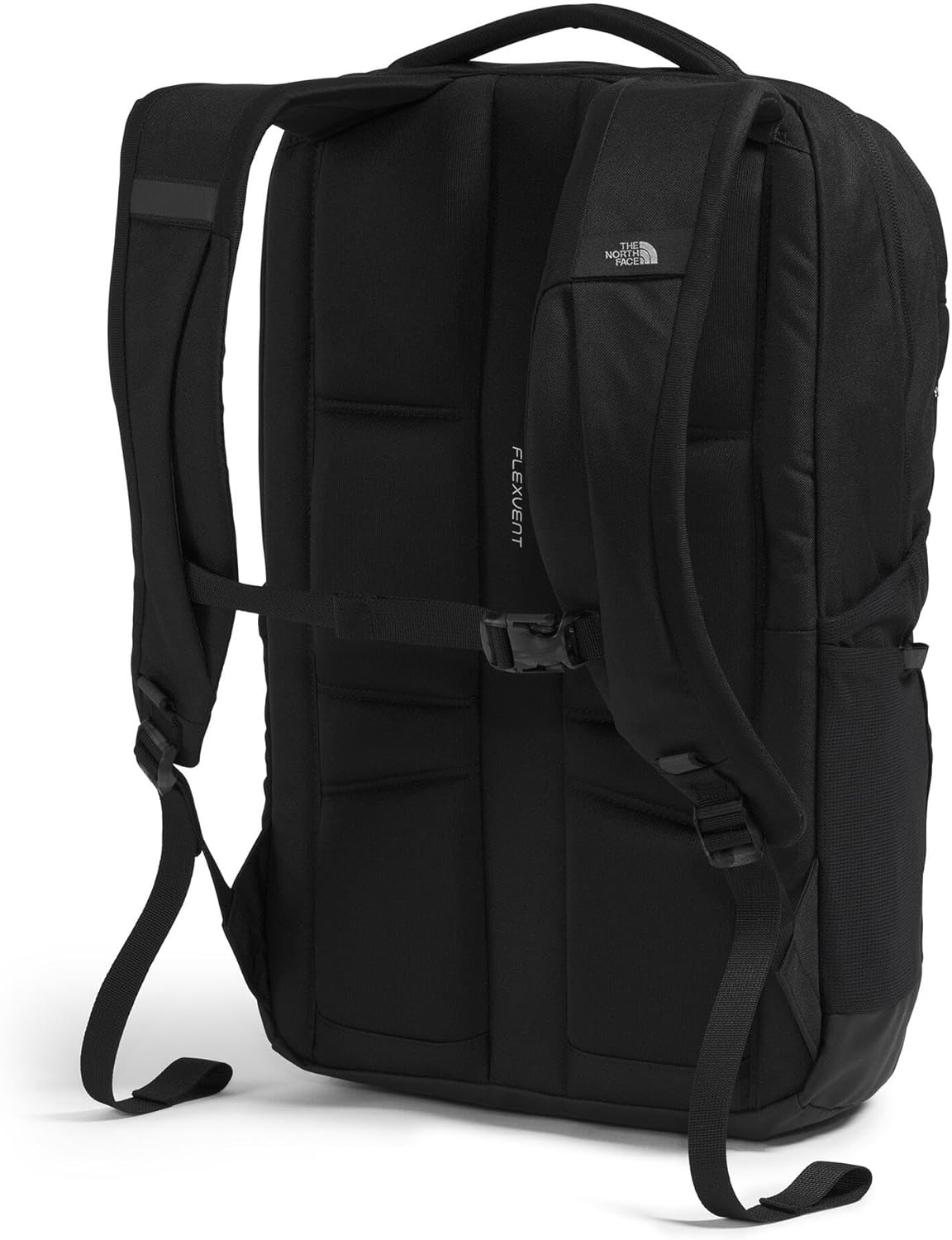 imageThe North Face Lichen Daypack Everyday Commuter Backpack Laptop Sleeve Water Bottle Pockets Center Front Pouch Smoked Pearl Dark HeatherTNF Black One SizeTnf BlackTnf White