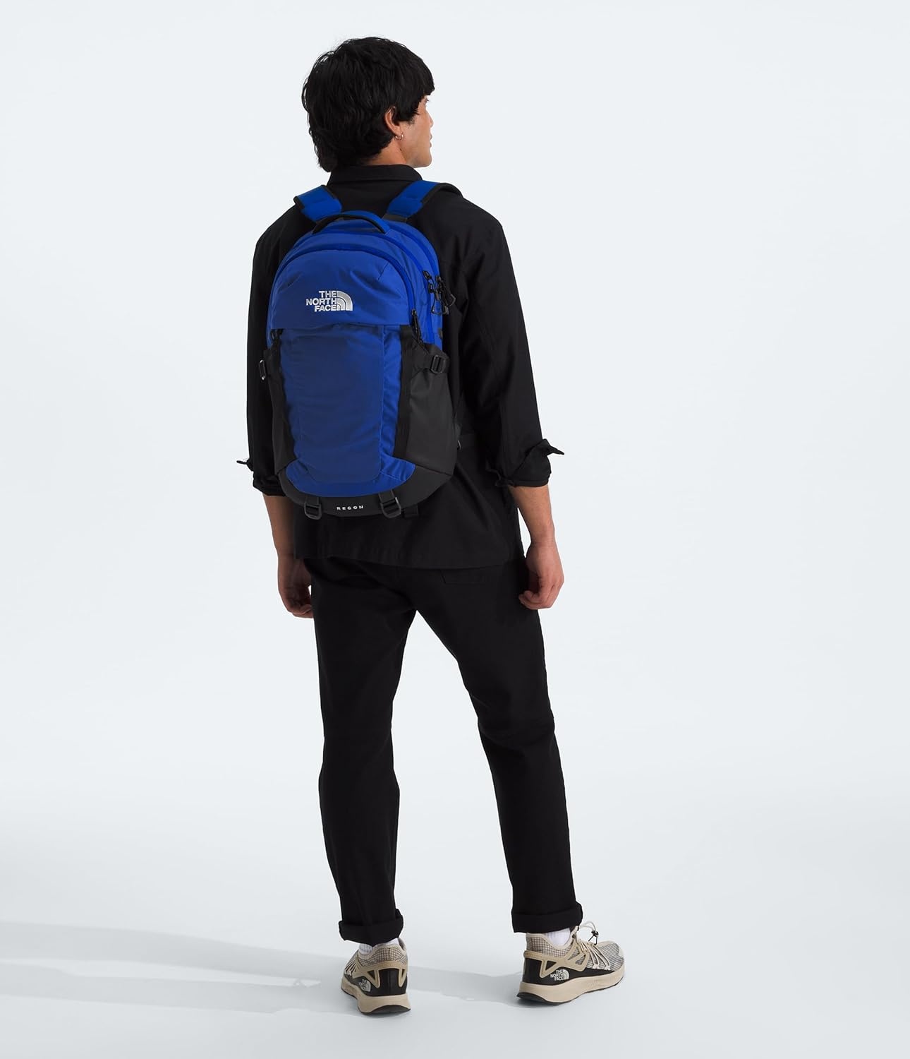 imageThe North Face Recon Everyday Laptop Backpack Daypack Water Repellent Laptop Sleeve 2 Water Bottle Pockets Asphalt Grey Light HeatherTNF BlackNPF One SizeTnf BlueTnf Black