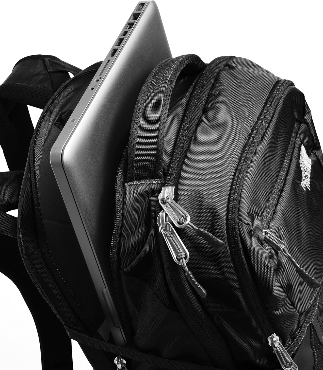 imageThe North Face Recon Everyday Laptop Backpack Daypack Water Repellent Laptop Sleeve 2 Water Bottle Pockets Asphalt Grey Light HeatherTNF BlackNPF One SizeTnf Black