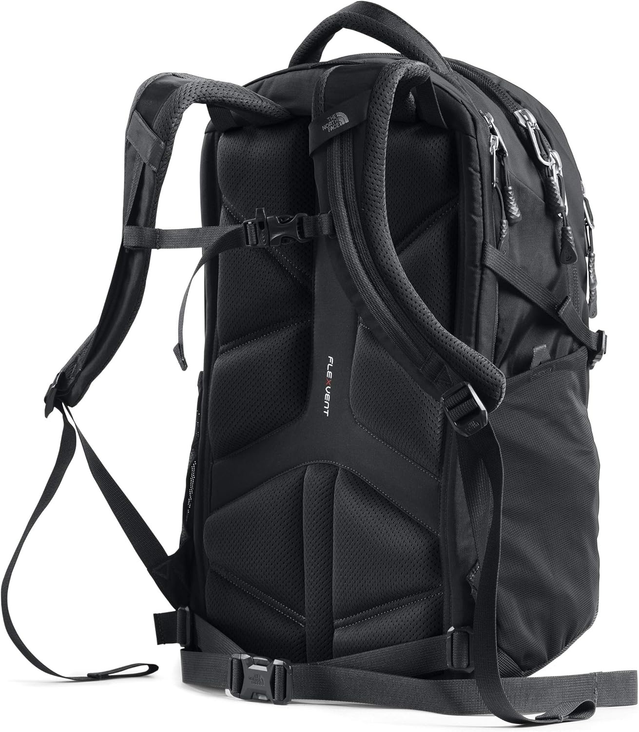 imageThe North Face Recon Everyday Laptop Backpack Daypack Water Repellent Laptop Sleeve 2 Water Bottle Pockets Asphalt Grey Light HeatherTNF BlackNPF One SizeTnf Black