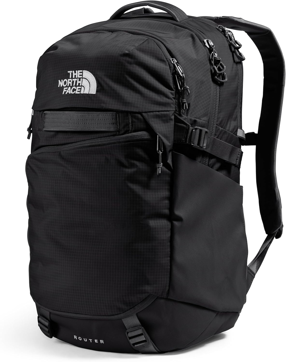 imageThe North Face Router Everyday Laptop Backpack Daypack Water Repellent Laptop Sleeve Reflective Details Asphalt Grey Light HeatherTNF BlackNPF One SizeTnf BlackTnf Blacknpf