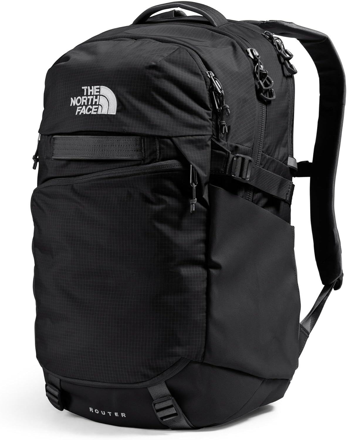 imageThe North Face Router Everyday Laptop Backpack Daypack Water Repellent Laptop Sleeve Reflective Details Asphalt Grey Light HeatherTNF BlackNPF One SizeTnf BlackTnf Blacknpf