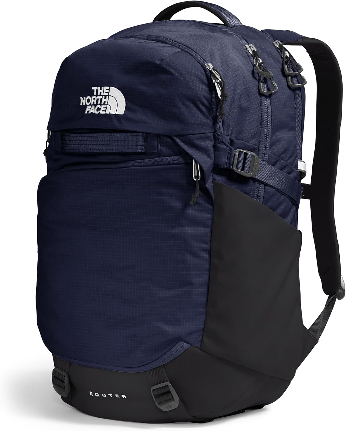 imageThe North Face Router Everyday Laptop Backpack Daypack Water Repellent Laptop Sleeve Reflective Details Asphalt Grey Light HeatherTNF BlackNPF One SizeTnf NavyTnf Blacknpf