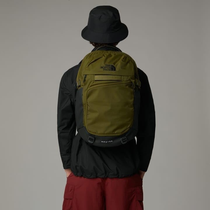 imageThe North Face Router Everyday Laptop Backpack Daypack Water Repellent Laptop Sleeve Reflective Details Asphalt Grey Light HeatherTNF BlackNPF One SizeForest Olivetnf Black