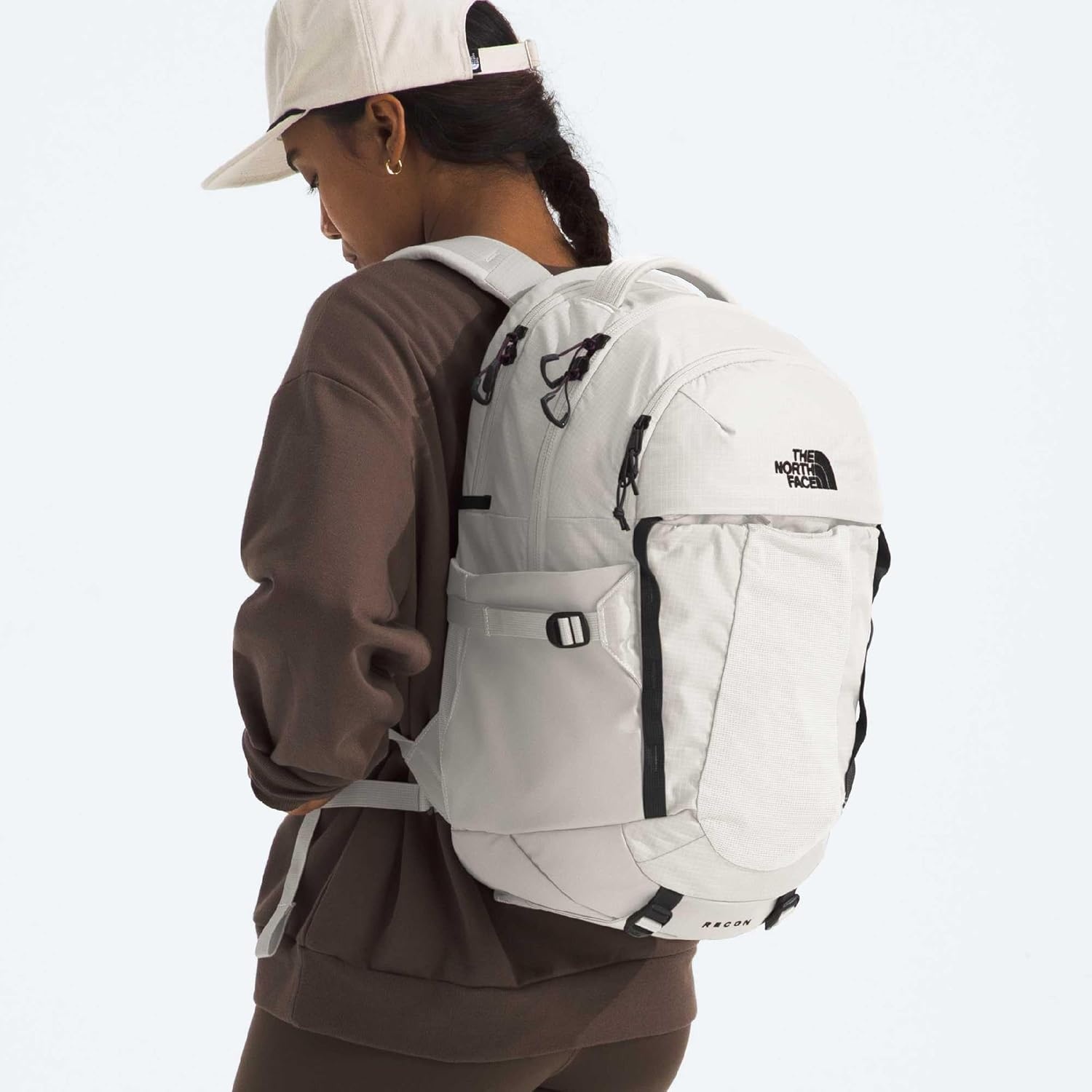 imageThe North Face Router Everyday Laptop Backpack Daypack Water Repellent Laptop Sleeve Reflective Details Asphalt Grey Light HeatherTNF BlackNPF One SizeWhite DuneTnf Black