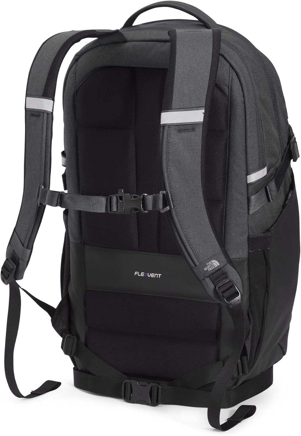imageThe North Face Router Everyday Laptop Backpack Daypack Water Repellent Laptop Sleeve Reflective Details Asphalt Grey Light HeatherTNF BlackNPF One SizeAsphalt Grey Light HeatherTnf Blacknpf