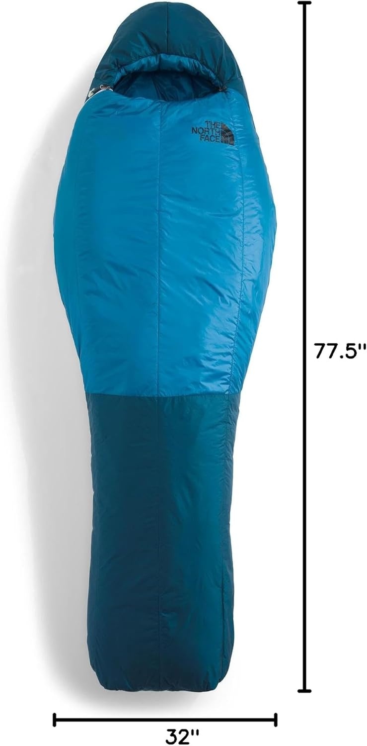 imageThe North Face SleepingBags Cats Meow 20F 7C Backpacking Sleeping Bag Water Repellent Fully Insulated 23 Zip Opening Includes Stuff SackBanff BlueBanff Blue