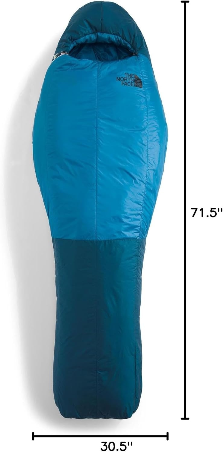 imageThe North Face SleepingBags Cats Meow 20F 7C Backpacking Sleeping Bag Water Repellent Fully Insulated 23 Zip Opening Includes Stuff SackBanff BlueBanff Blue