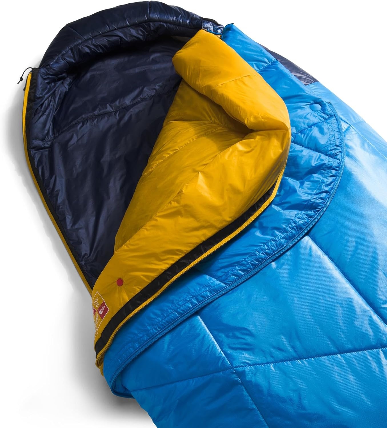 imageThe North Face SleepingBags One Bag 5F 15C 3in1 Insulated Sleeping Bag Water Repellent Heatseeker amp 800 Fill Down Insulation Includes Compression SackSuper Sonic BlueArrowwood YellowNPF