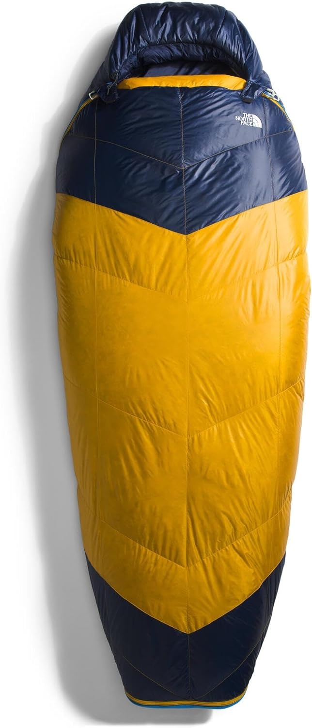 imageThe North Face SleepingBags One Bag 5F 15C 3in1 Insulated Sleeping Bag Water Repellent Heatseeker amp 800 Fill Down Insulation Includes Compression SackSuper Sonic BlueArrowwood YellowNPF
