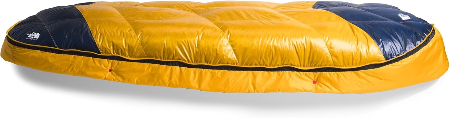 imageThe North Face SleepingBags One Bag 5F 15C 3in1 Insulated Sleeping Bag Water Repellent Heatseeker amp 800 Fill Down Insulation Includes Compression SackSuper Sonic BlueArrowwood YellowNPF