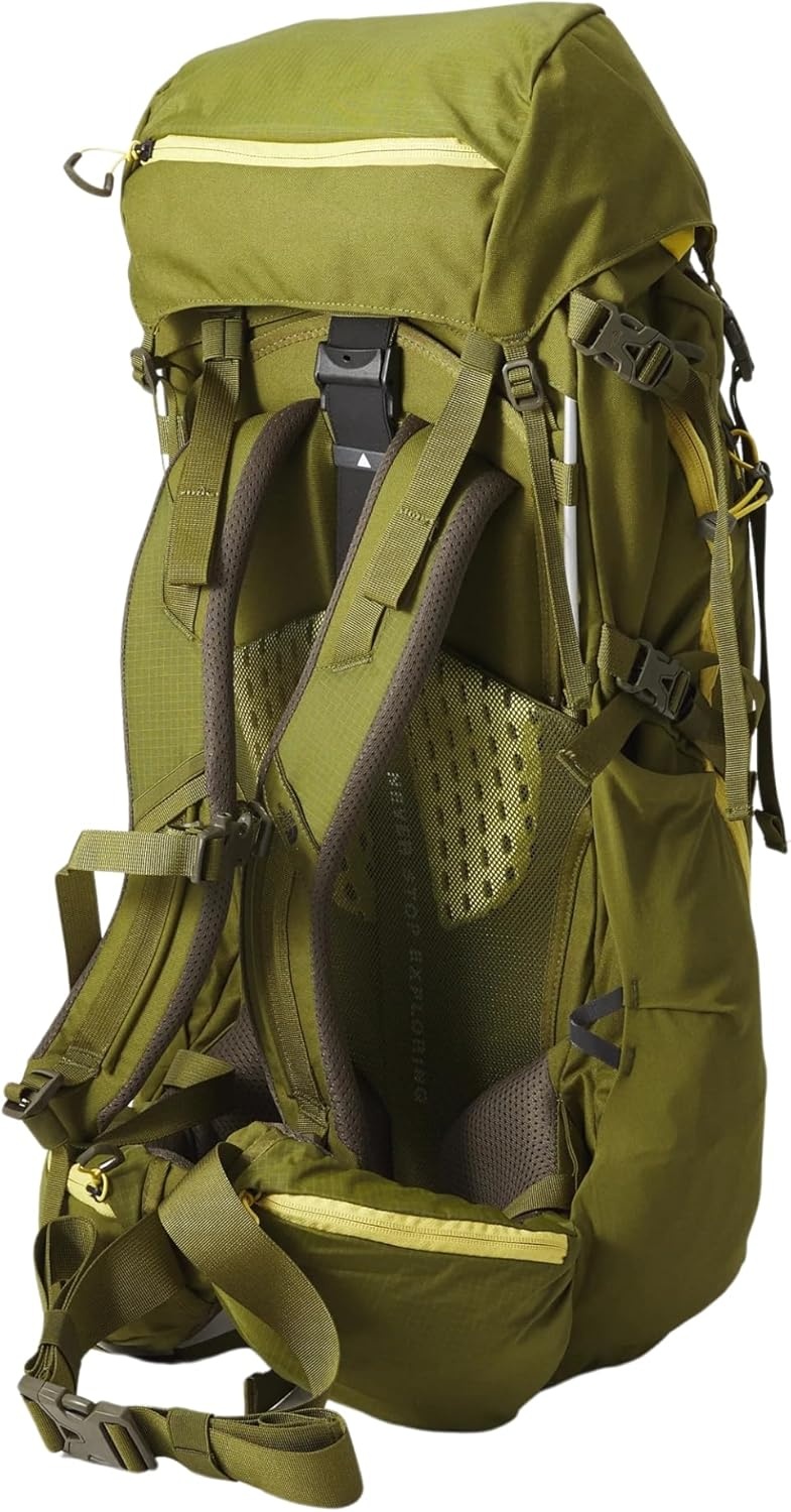 imageThe North Face Teen Terra 50 Unisex Hiking Backpack Breathable Back Panel amp Shoulder Straps Bottom Webbing Bladder Sleeve Forest OliveNew Taupe GreenNPF One SizeForest OliveNew Taupe Greennpf