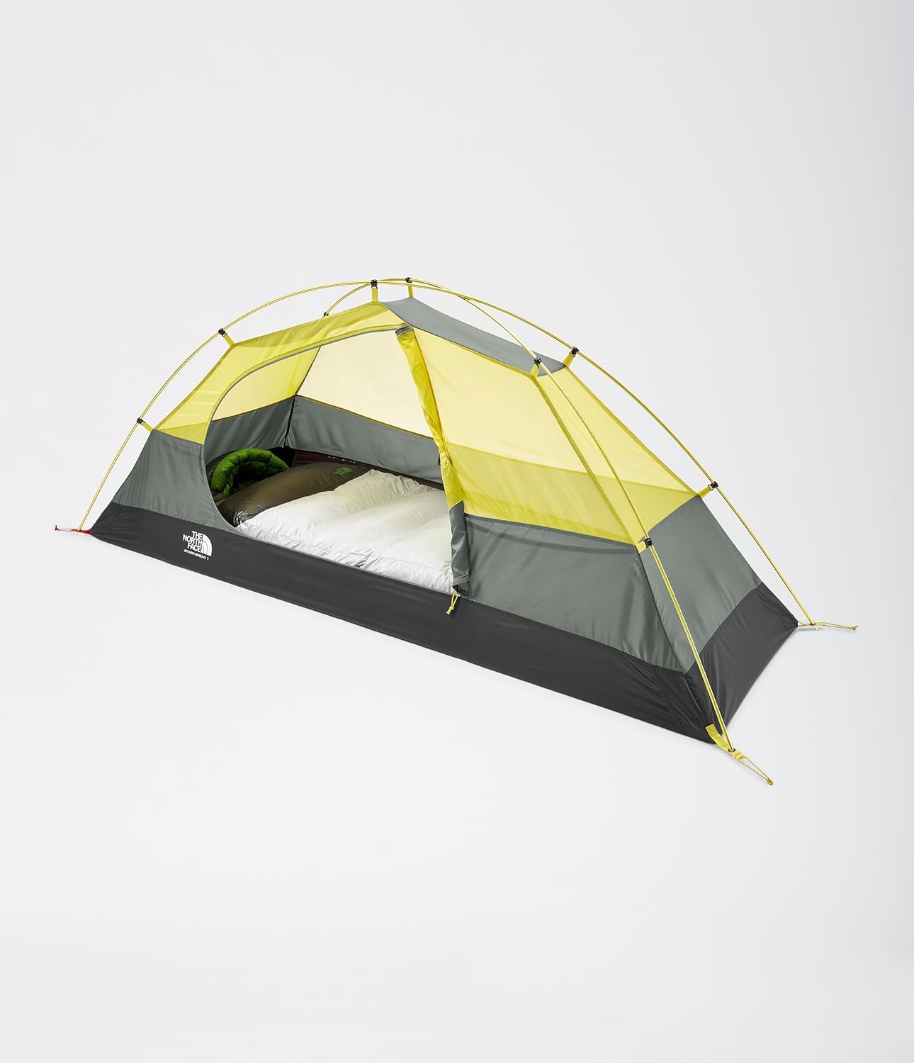 imageThe North Face Tents Stormbreak 1 OnePerson Camping Tent High Low Ventilation Openings for Optimal Airflow Water Repellent FinishAgave GreenAsphalt Grey