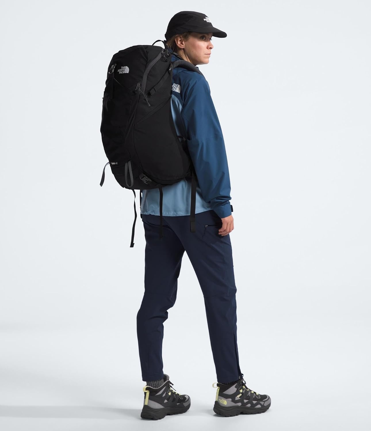 imageThe North Face Terra 40 Backpack Unisex Hiking Pack Padded Hipbelt Pole amp Ice Axe Attachments Hydration Sleeve TNF BlackAsphalt GreyNPF LargeXLargeTnf BlackAsphalt Greynpf