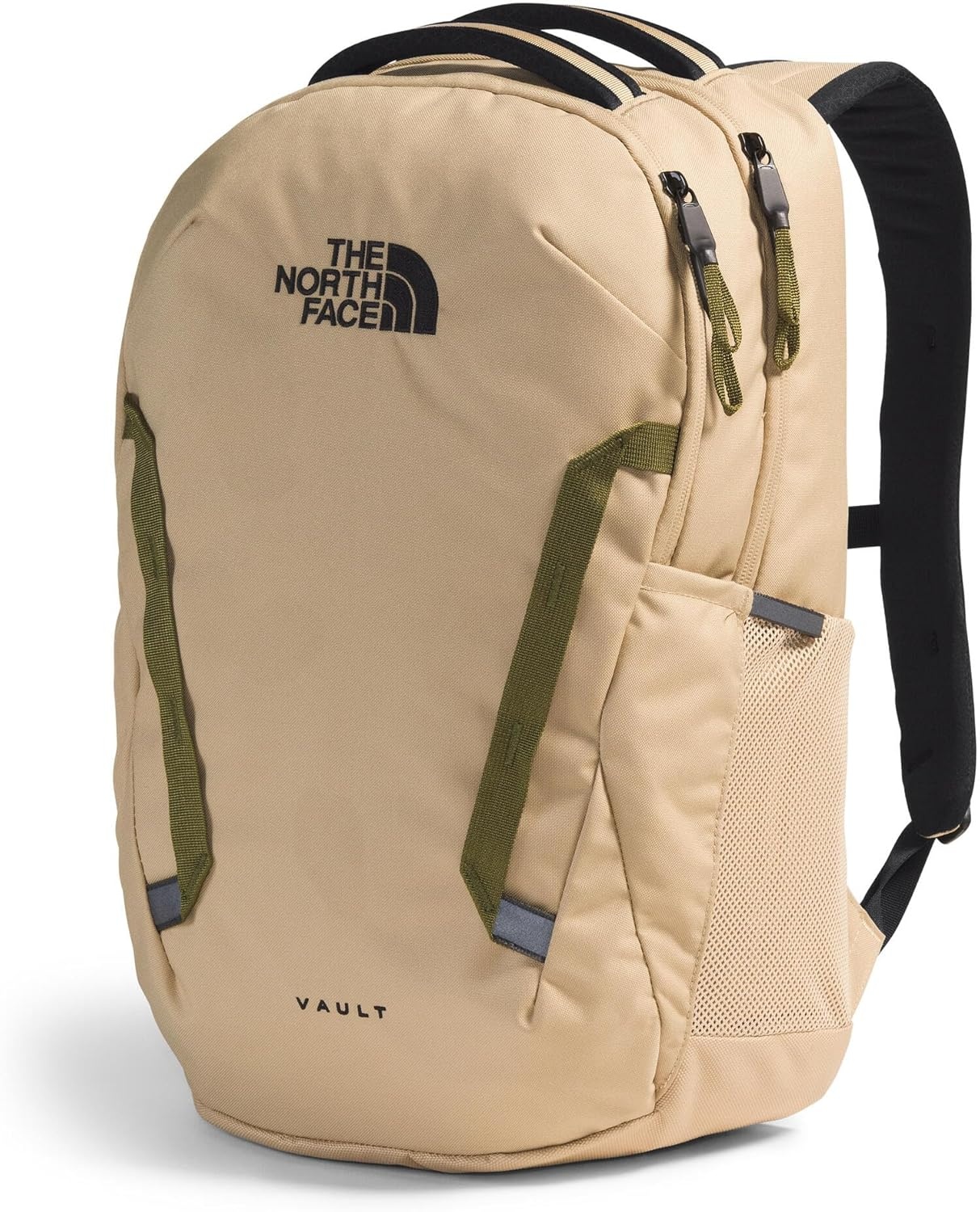 imageThe North Face Vault Everyday Laptop Backpack Commuter Travel Bag WaterRepellent Finish Spacious Compartment Mid Grey Dark HeatherTNF BlackNPF One SizeKhaki StoneTnf Black