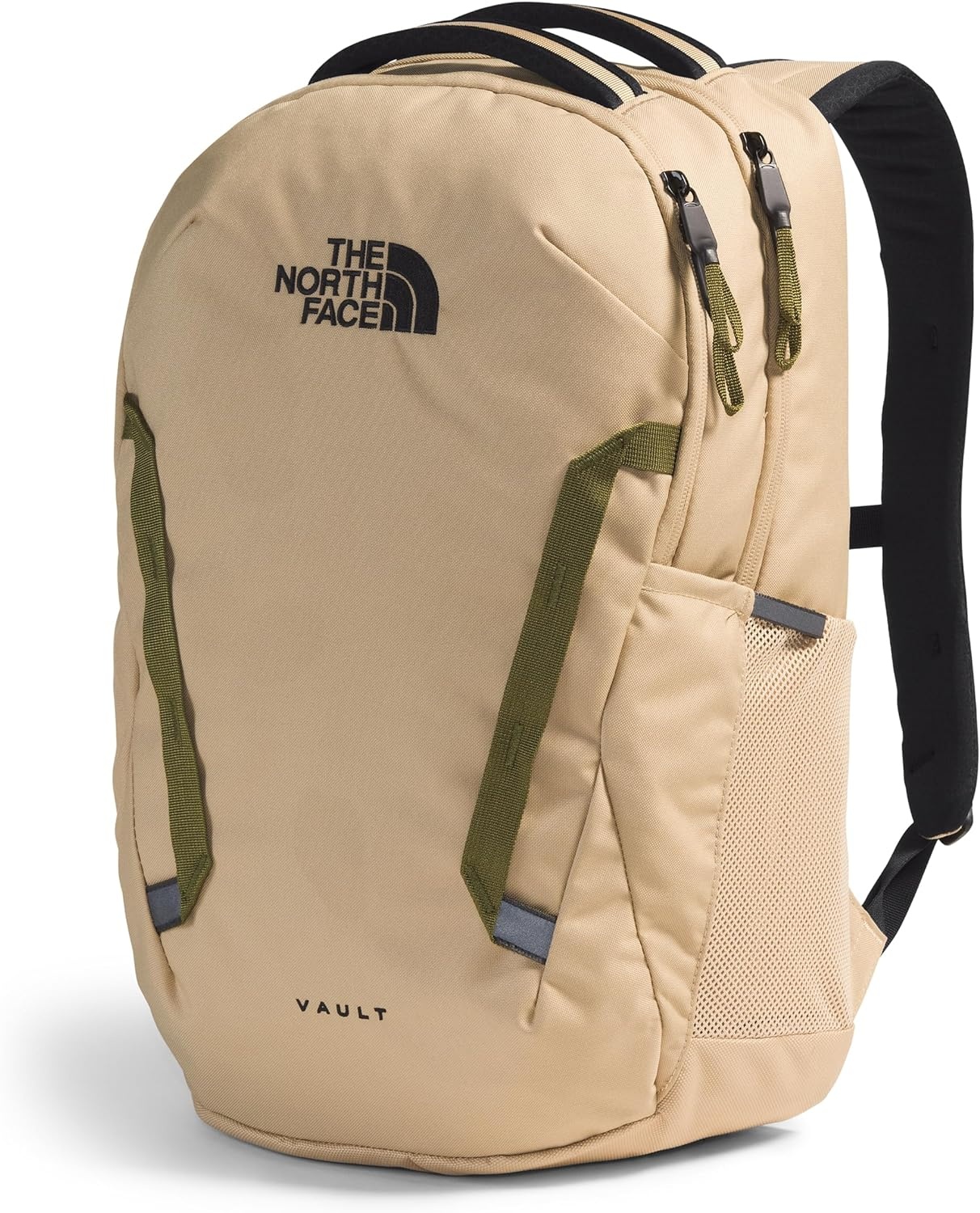 imageThe North Face Vault Everyday Laptop Backpack Commuter Travel Bag WaterRepellent Finish Spacious Compartment Mid Grey Dark HeatherTNF BlackNPF One SizeKhaki StoneTnf Black