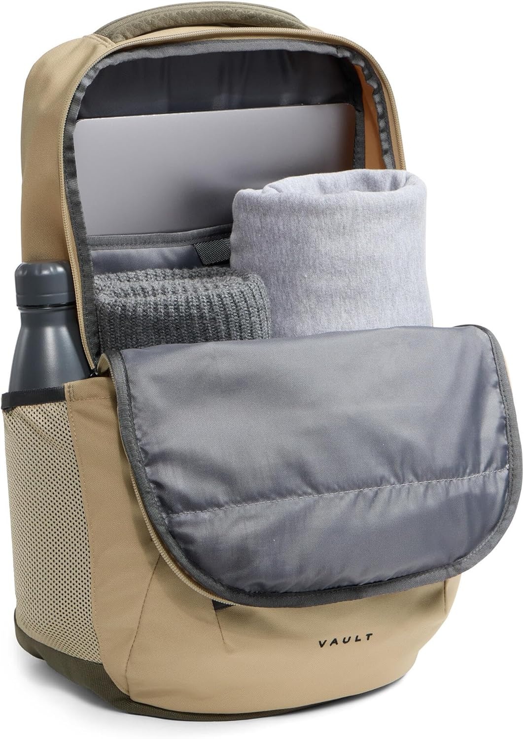 imageThe North Face Vault Everyday Laptop Backpack Commuter Travel Bag WaterRepellent Finish Spacious Compartment Mid Grey Dark HeatherTNF BlackNPF One SizeKhaki StoneNew Taupe GreenBottle Green