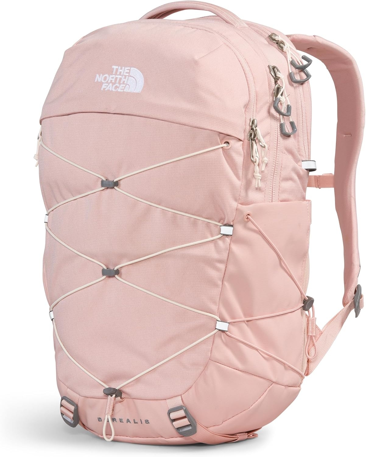 imageThe North Face Womens Borealis Commuter Laptop Backpack Everyday Travel Bag Laptop Sleeve Reflective Details Stone Slab Light HeatherStone Slab One SizePink Moss Dark HeatherGardenia Whitenpf