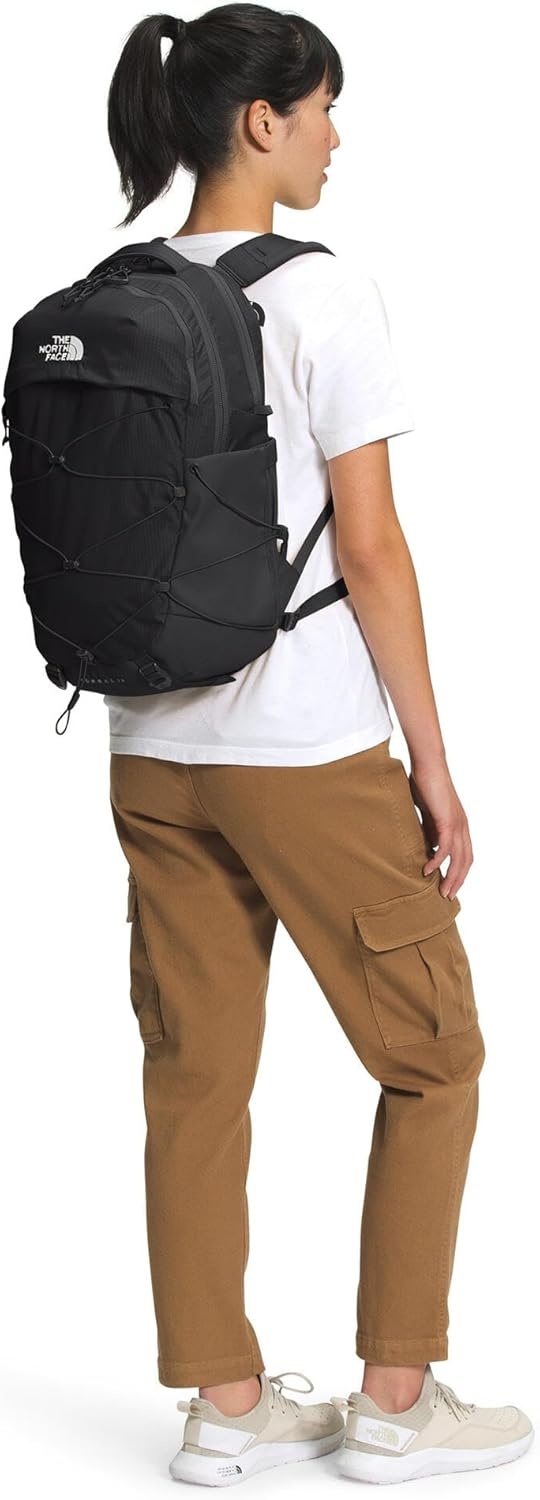 imageThe North Face Womens Borealis Commuter Laptop Backpack Everyday Travel Bag Laptop Sleeve Reflective Details Stone Slab Light HeatherStone Slab One SizeTnf BlackTnf Whitenpf