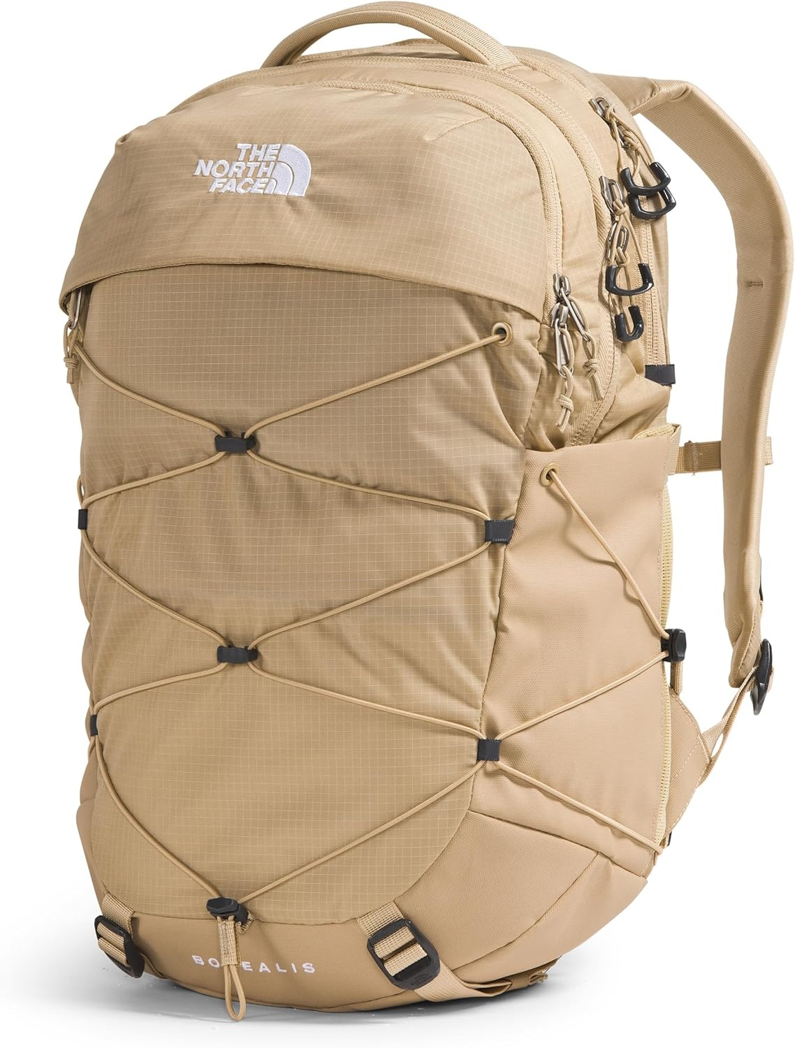 imageThe North Face Womens Borealis Commuter Laptop Backpack Everyday Travel Bag Laptop Sleeve Reflective Details Stone Slab Light HeatherStone Slab One SizeKhaki Stone