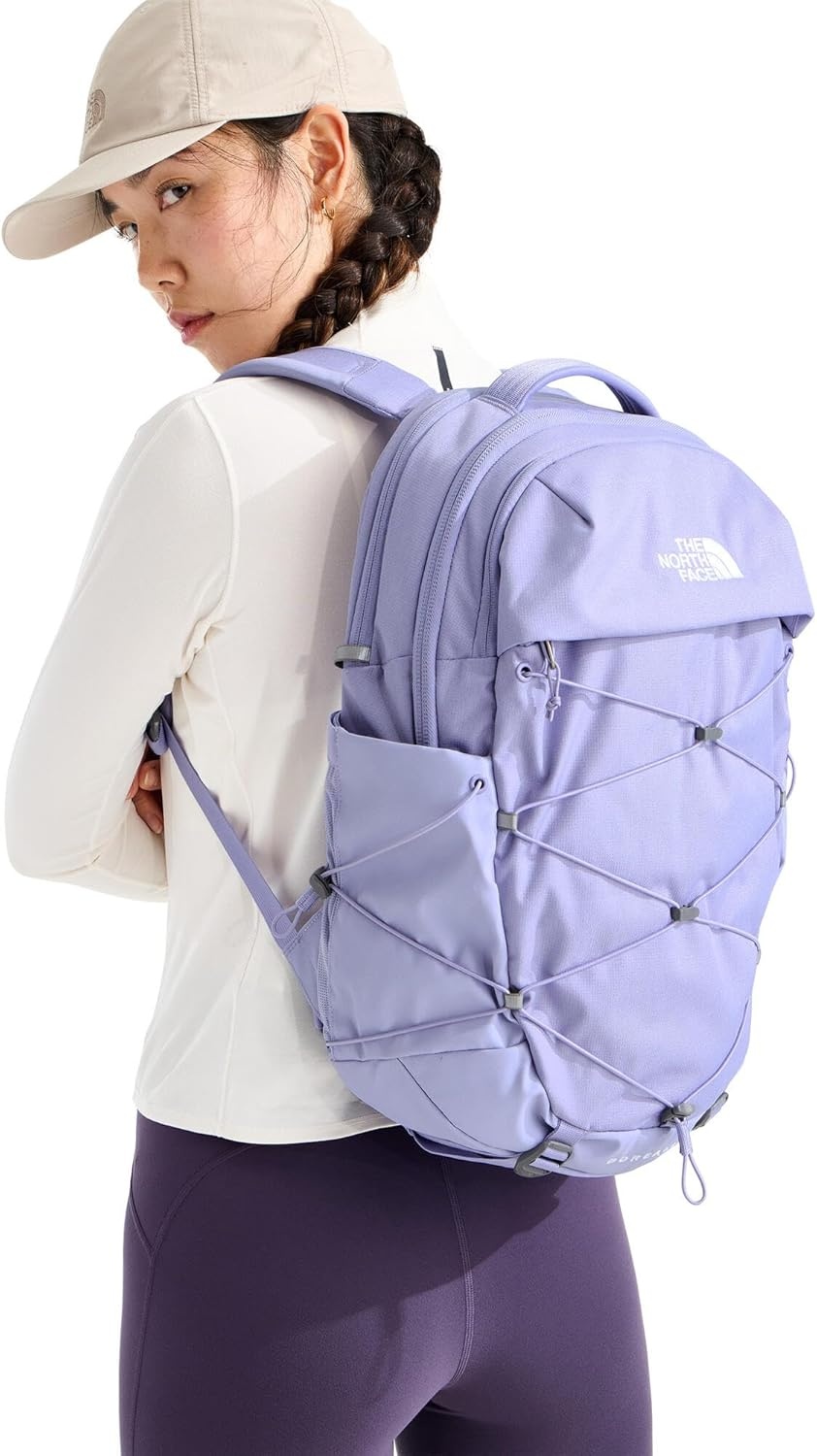 imageThe North Face Womens Borealis Commuter Laptop Backpack Everyday Travel Bag Laptop Sleeve Reflective Details Stone Slab Light HeatherStone Slab One SizePale Plum Light HeatherPale Plum