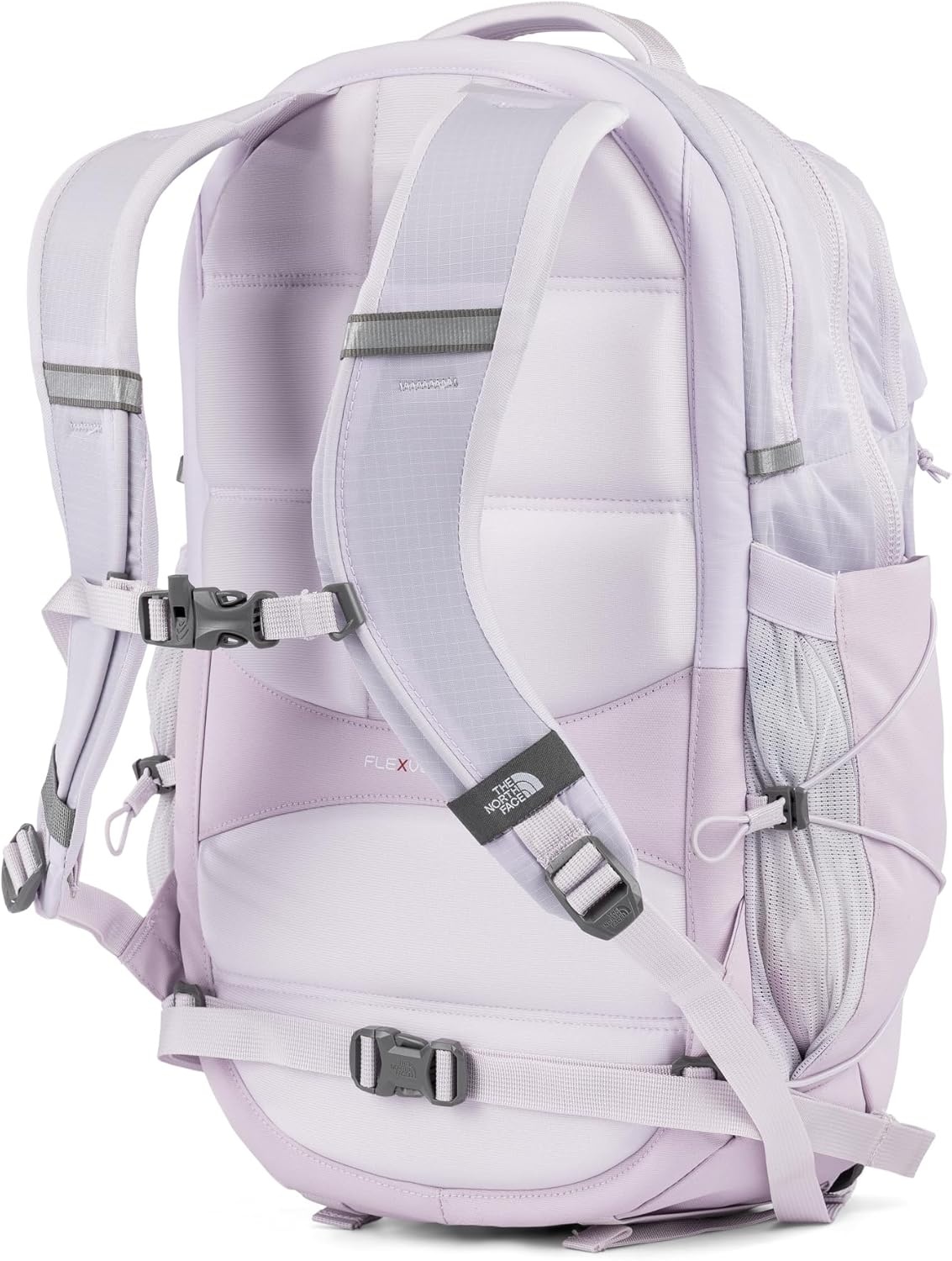 imageThe North Face Womens Borealis Commuter Laptop Backpack Everyday Travel Bag Laptop Sleeve Reflective Details Stone Slab Light HeatherStone Slab One SizeLavendaer Fog