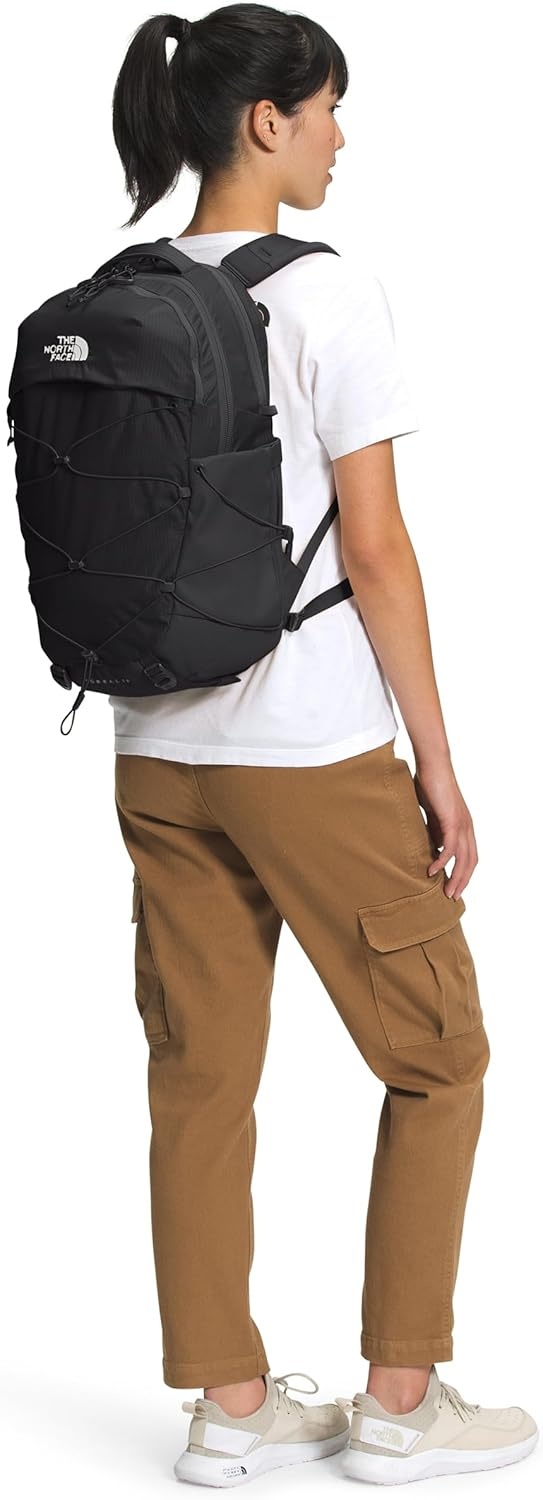 imageThe North Face Womens Borealis Commuter Laptop Backpack Everyday Travel Bag Laptop Sleeve Reflective Details Stone Slab Light HeatherStone Slab One SizeTnf BlackTnf Whitenpf