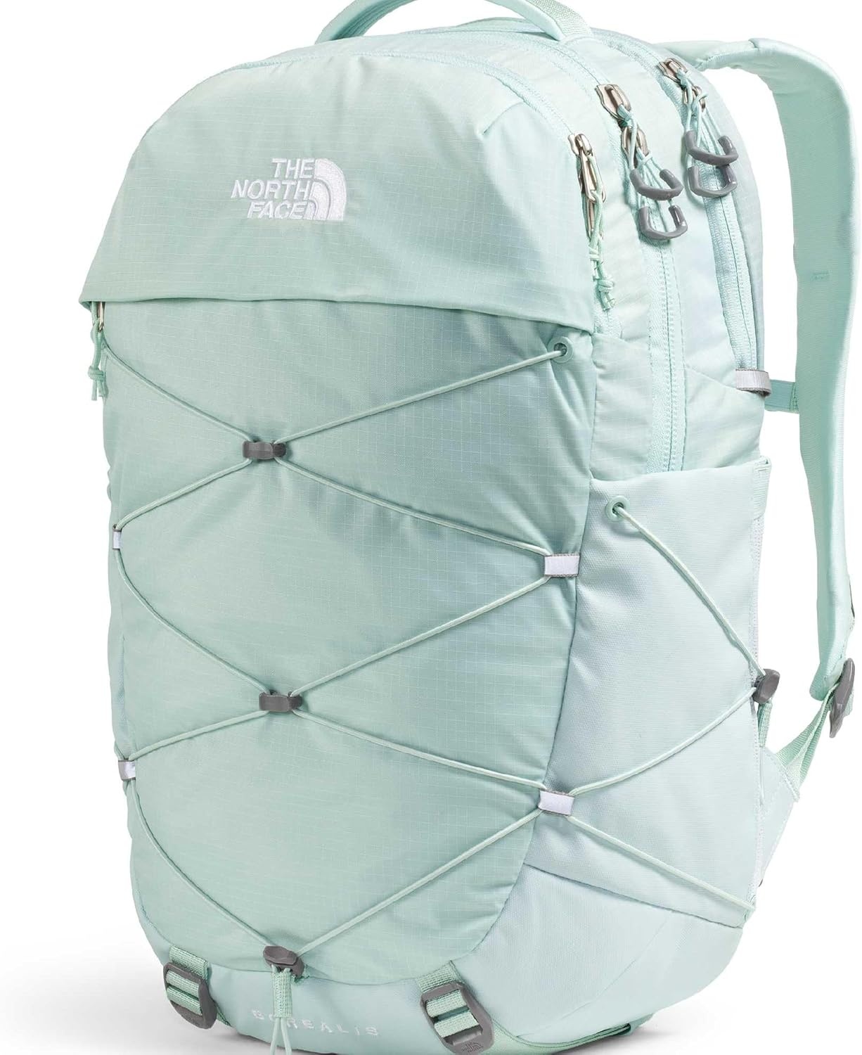 imageThe North Face Womens Borealis Commuter Laptop Backpack Everyday Travel Bag Laptop Sleeve Reflective Details Stone Slab Light HeatherStone Slab One SizeOpal Frost