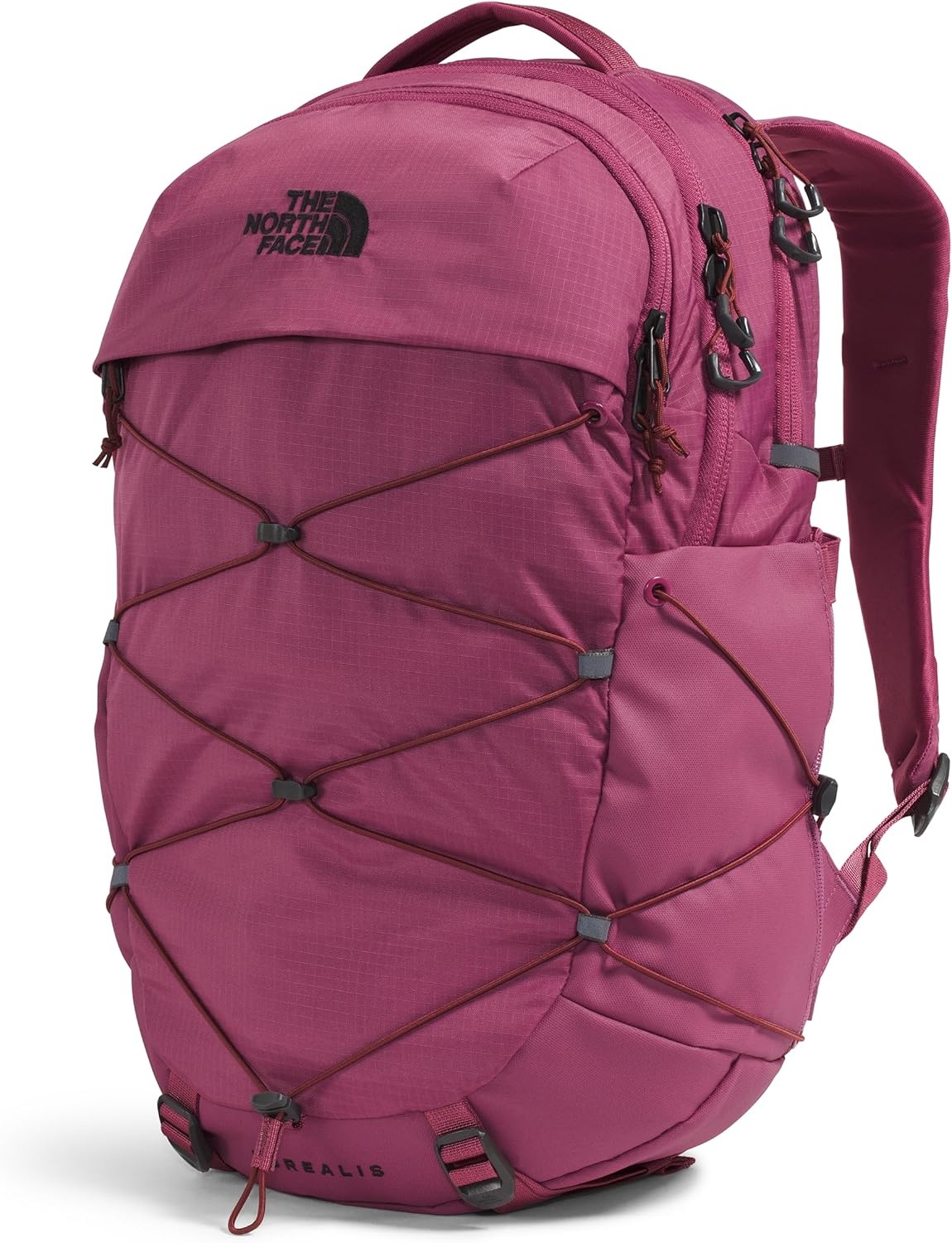 imageThe North Face Womens Borealis Commuter Laptop Backpack Everyday Travel Bag Laptop Sleeve Reflective Details Stone Slab Light HeatherStone Slab One SizeCyber BerrySumac