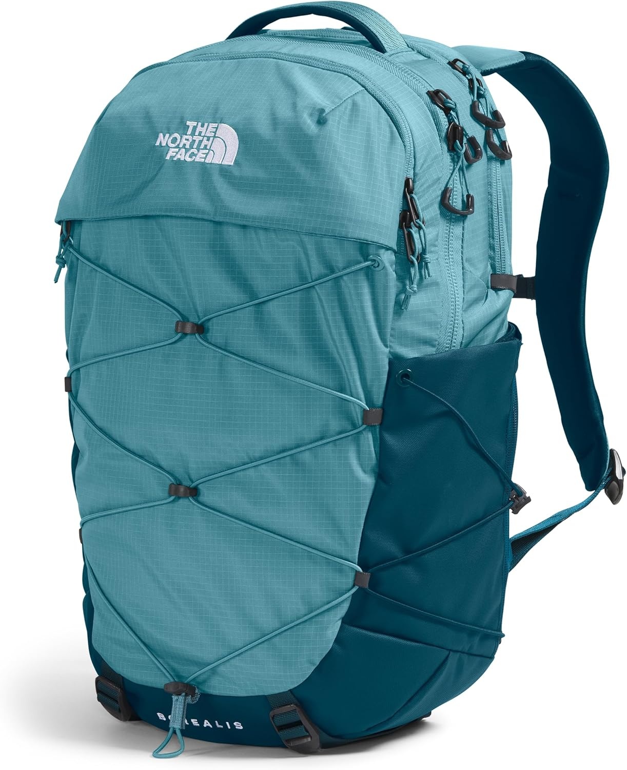 imageThe North Face Womens Borealis Commuter Laptop Backpack Everyday Travel Bag Laptop Sleeve Reflective Details Stone Slab Light HeatherStone Slab One SizeAlgae BlueMidnight Petrol