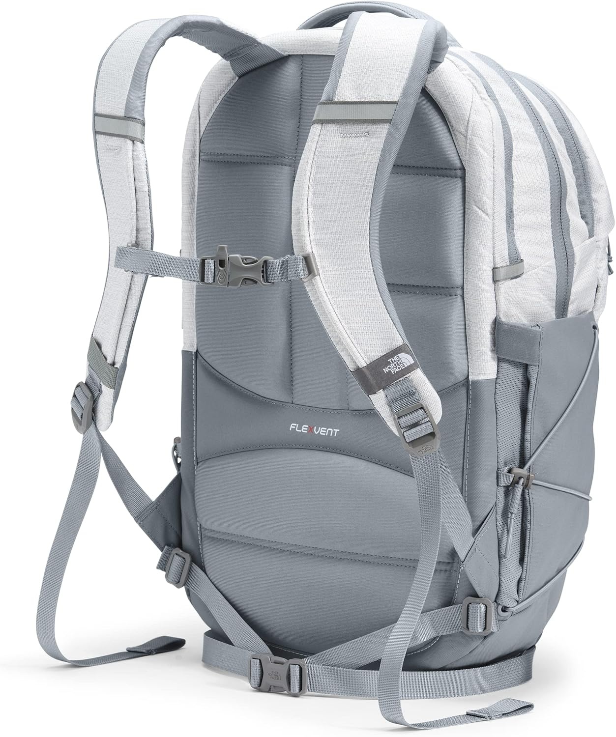imageThe North Face Womens Borealis Commuter Laptop Backpack Everyday Travel Bag Laptop Sleeve Reflective Details Stone Slab Light HeatherStone Slab One SizeTnf White Metallic MlangeMid Grey