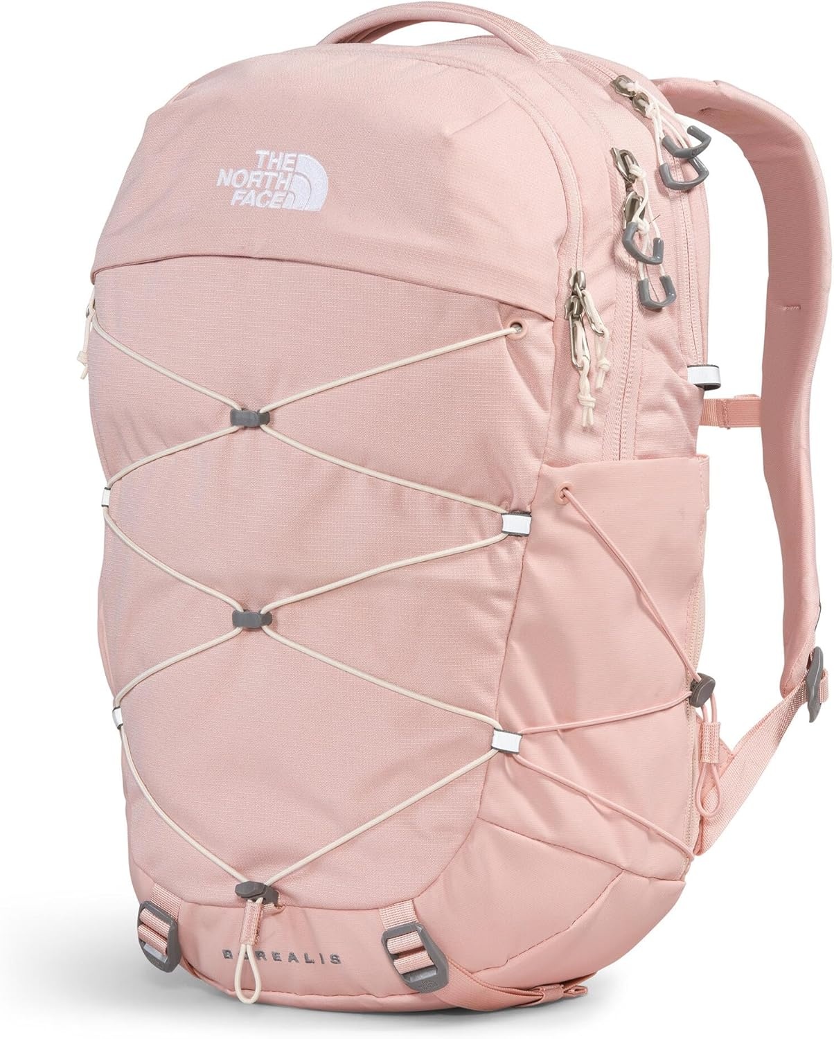 imageThe North Face Womens Borealis Commuter Laptop Backpack Everyday Travel Bag Laptop Sleeve Reflective Details Stone Slab Light HeatherStone Slab One SizePink Moss Dark HeatherGardenia Whitenpf