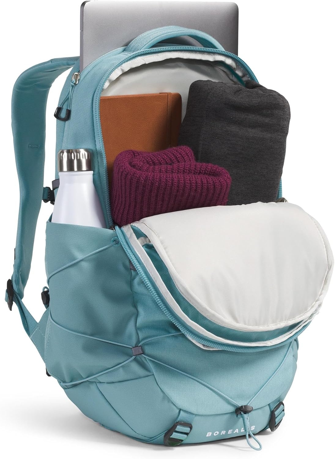 imageThe North Face Womens Borealis Commuter Laptop Backpack Everyday Travel Bag Laptop Sleeve Reflective Details Stone Slab Light HeatherStone Slab One SizeBlue Eclipse Light HeatherBlue Eclipse