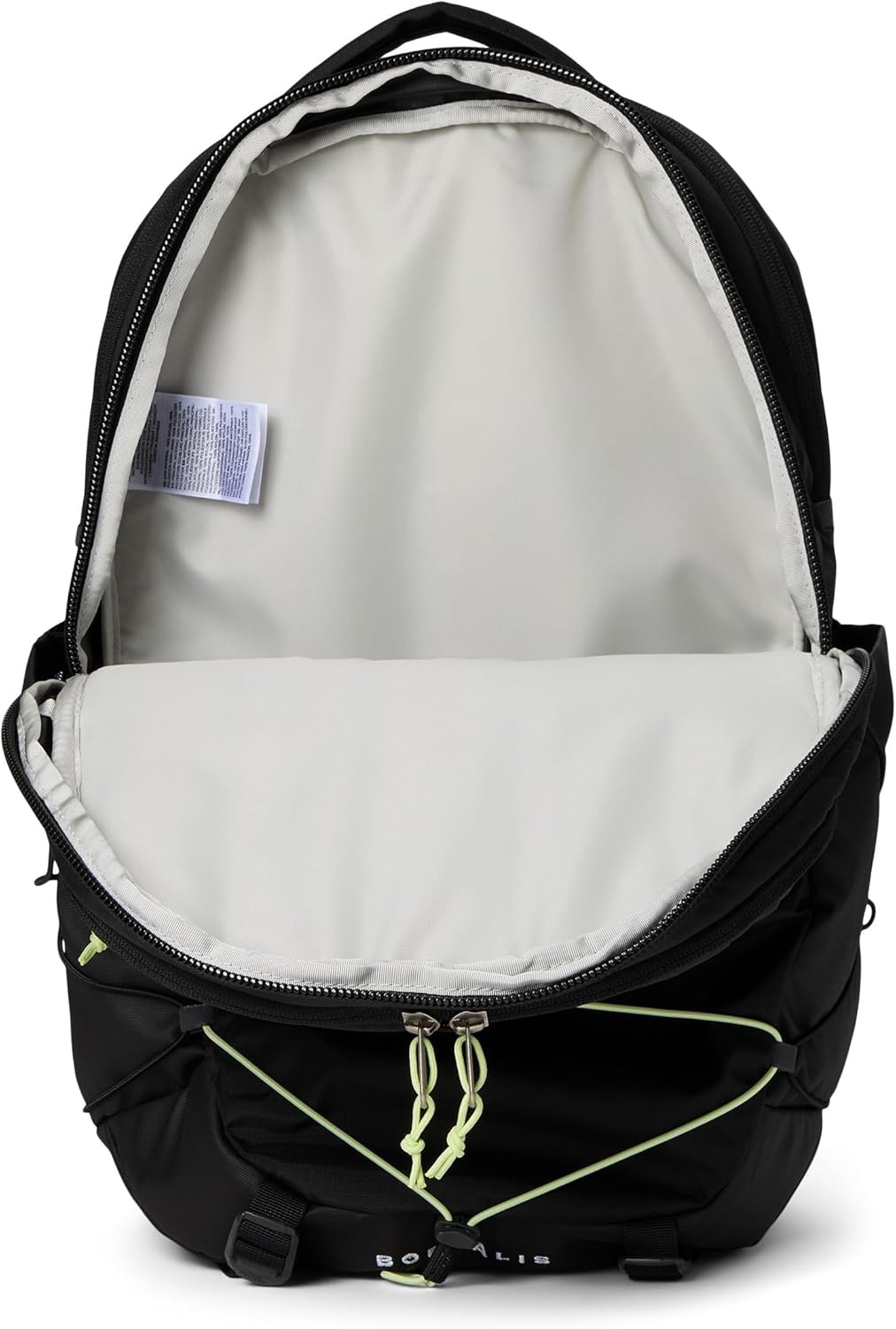 imageThe North Face Womens Borealis Commuter Laptop Backpack Everyday Travel Bag Laptop Sleeve Reflective Details Stone Slab Light HeatherStone Slab One SizeTnf BlackAstro Lime