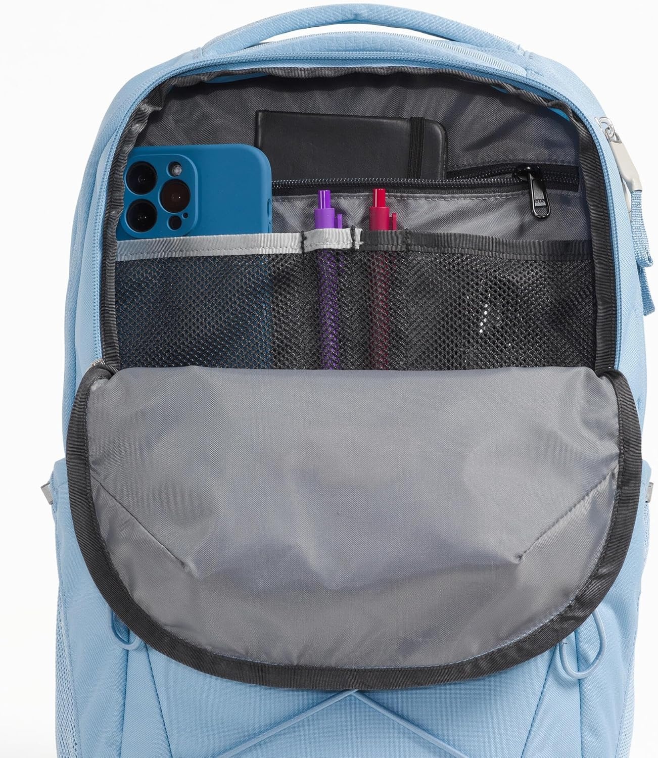 imageThe North Face Womens Jester Everyday Laptop Backpack Commuter Travel Bag Laptop Sleeve WaterRepellent Minimal Grey Dark HeatherMinimal GreyNPF One SizeSteel Blue