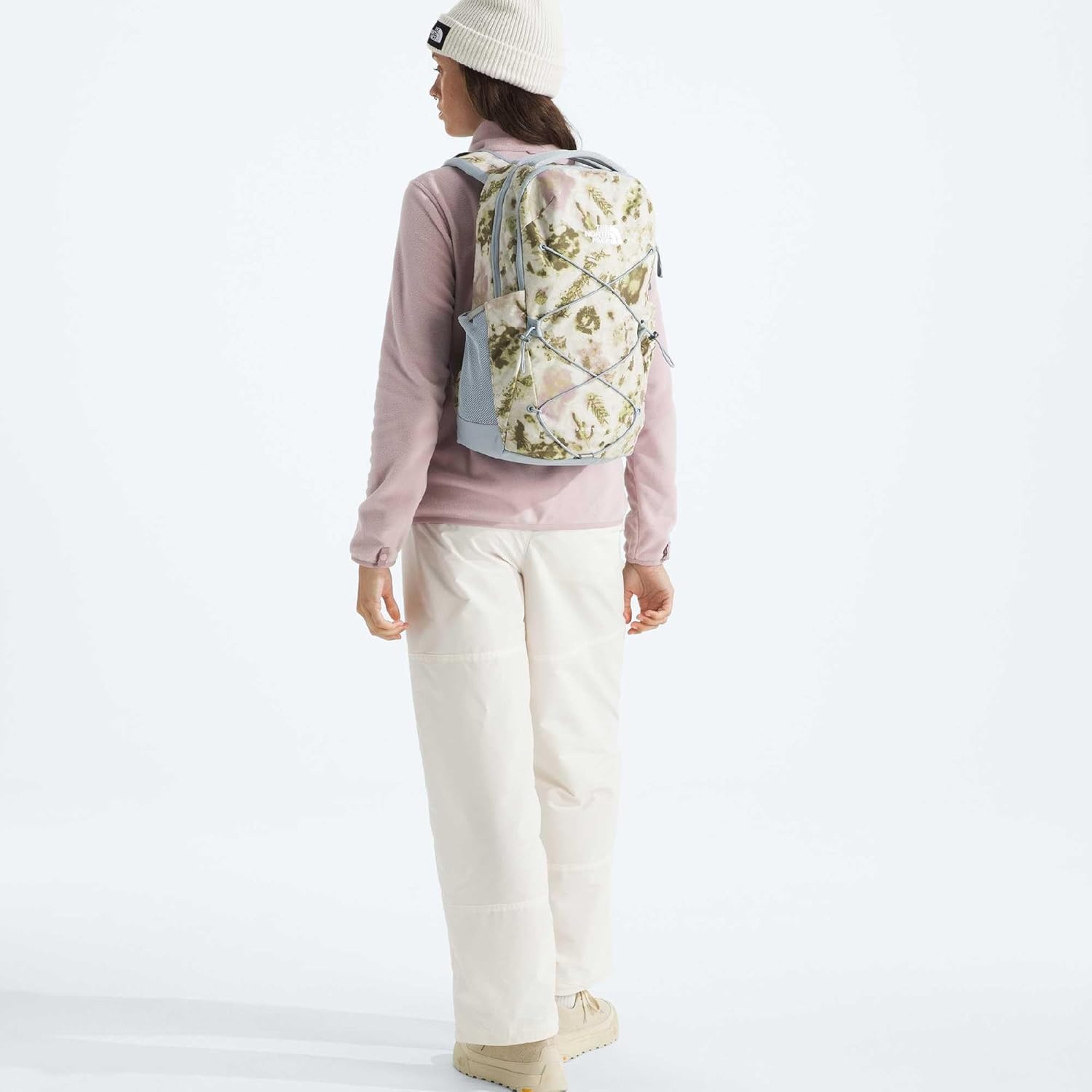 imageThe North Face Womens Jester Everyday Laptop Backpack Commuter Travel Bag Laptop Sleeve WaterRepellent Minimal Grey Dark HeatherMinimal GreyNPF One SizeDesert Stone Floral Dye PrintFrost Grey