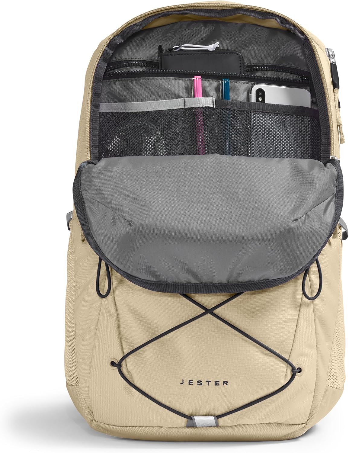 imageThe North Face Womens Jester Everyday Laptop Backpack Commuter Travel Bag Laptop Sleeve WaterRepellent Minimal Grey Dark HeatherMinimal GreyNPF One SizeGravelTnf Black