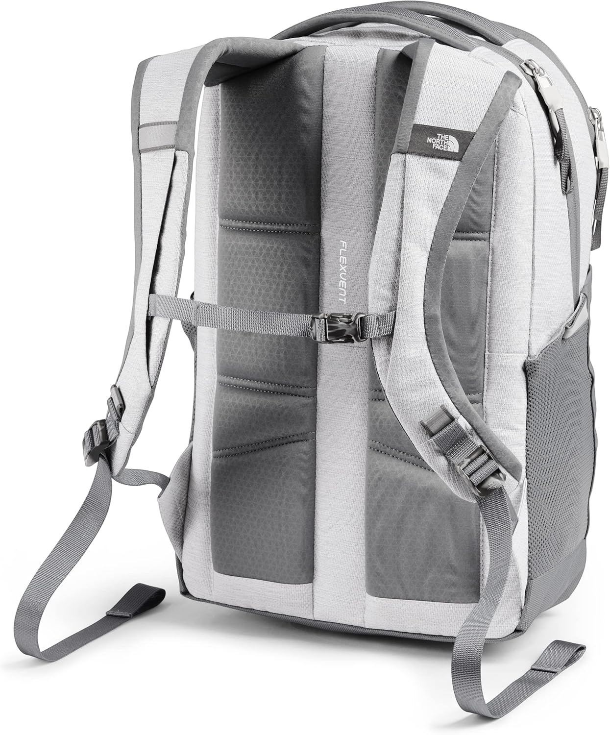 imageThe North Face Womens Jester Everyday Laptop Backpack Commuter Travel Bag Laptop Sleeve WaterRepellent Minimal Grey Dark HeatherMinimal GreyNPF One SizeTnf White Metallic MlangeMid Grey