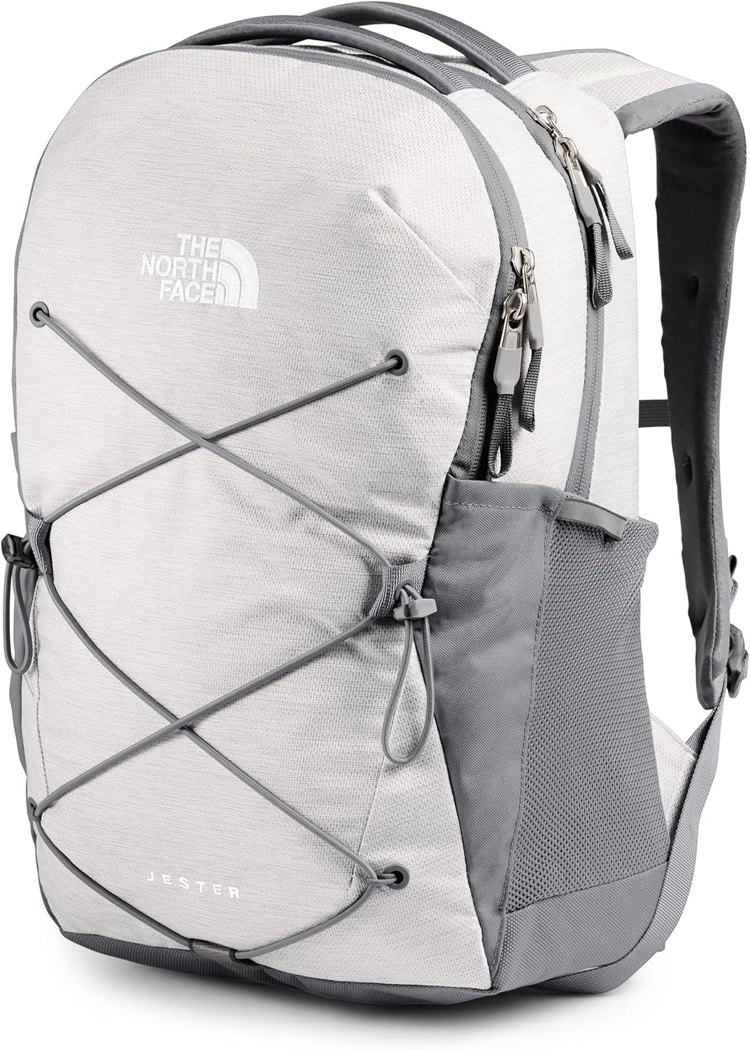 imageThe North Face Womens Jester Everyday Laptop Backpack Commuter Travel Bag Laptop Sleeve WaterRepellent Minimal Grey Dark HeatherMinimal GreyNPF One SizeTnf White Metallic MlangeMid Grey