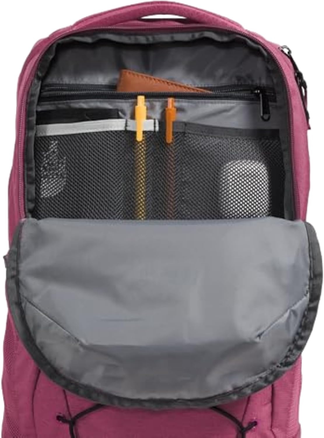 imageThe North Face Womens Jester Everyday Laptop Backpack Commuter Travel Bag Laptop Sleeve WaterRepellent Minimal Grey Dark HeatherMinimal GreyNPF One SizeCyber Berry Dark Heather