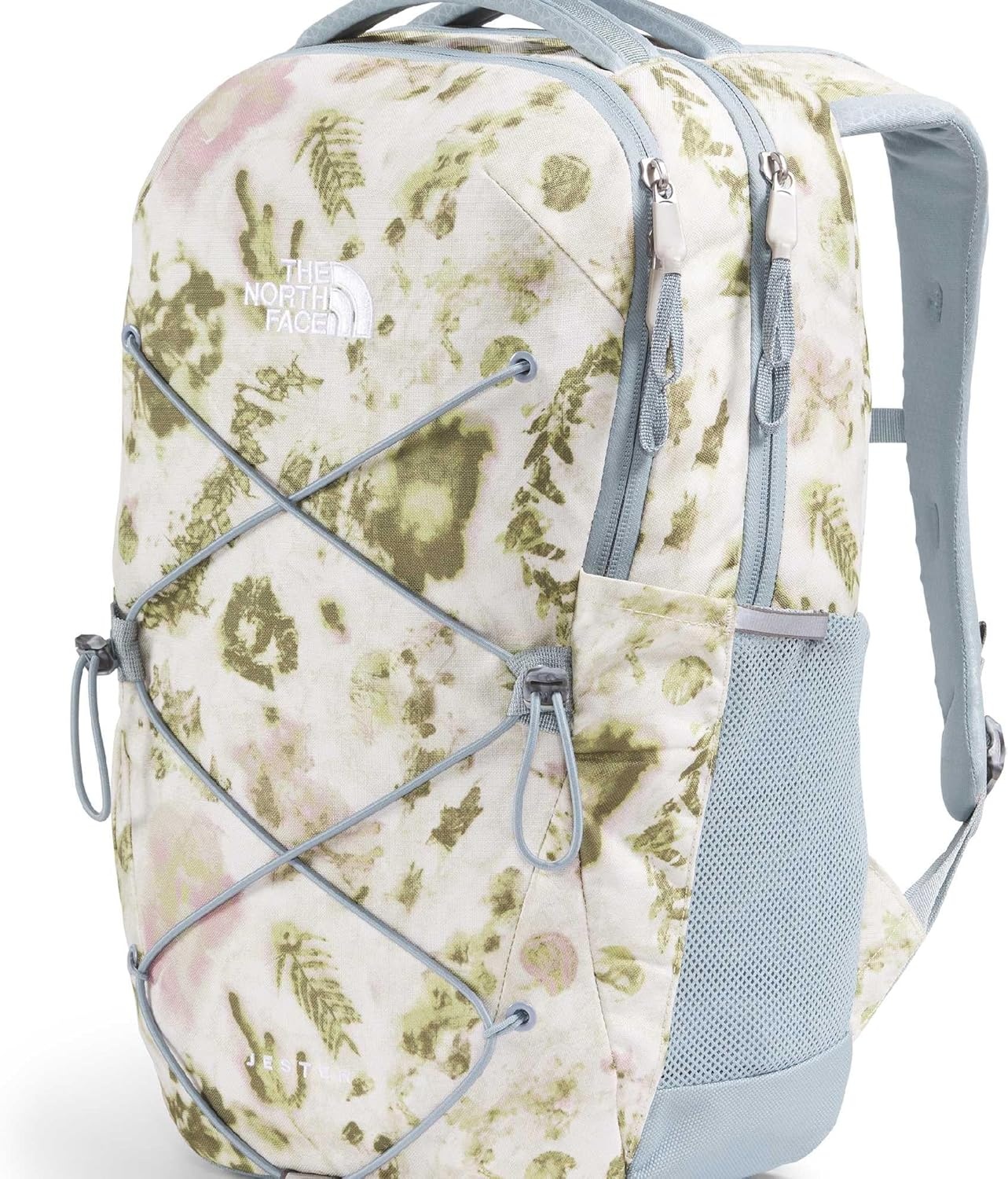 imageThe North Face Womens Jester Everyday Laptop Backpack Commuter Travel Bag Laptop Sleeve WaterRepellent Minimal Grey Dark HeatherMinimal GreyNPF One SizeDesert Stone Floral Dye PrintFrost Grey