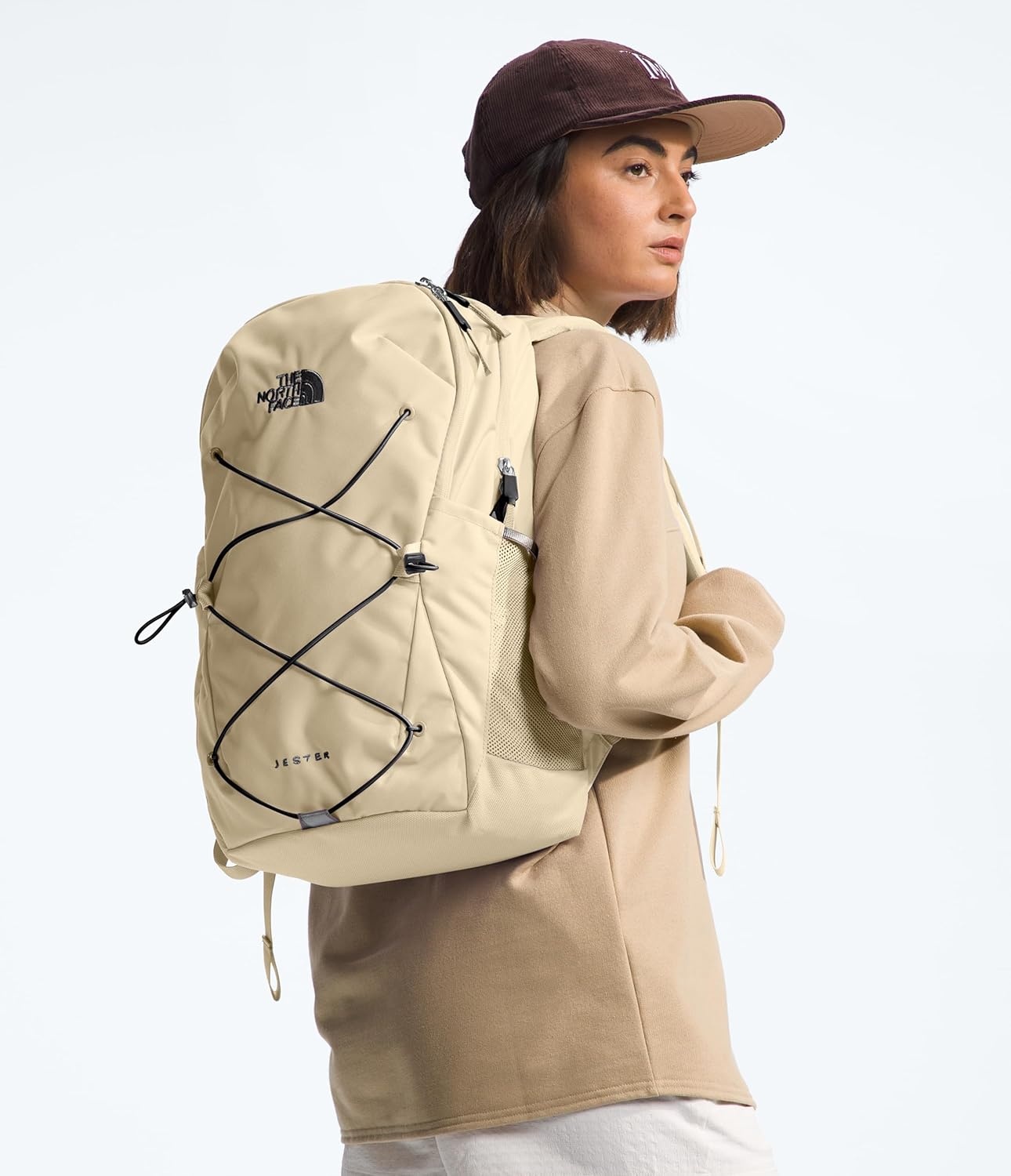 imageThe North Face Womens Jester Everyday Laptop Backpack Commuter Travel Bag Laptop Sleeve WaterRepellent Minimal Grey Dark HeatherMinimal GreyNPF One SizeGravelTnf Black