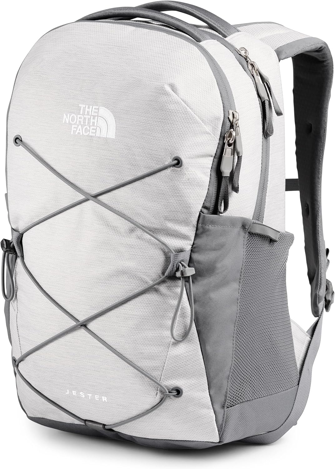 imageThe North Face Womens Jester Everyday Laptop Backpack Commuter Travel Bag Laptop Sleeve WaterRepellent Minimal Grey Dark HeatherMinimal GreyNPF One SizeTnf White Metallic MlangeMid Greynpf