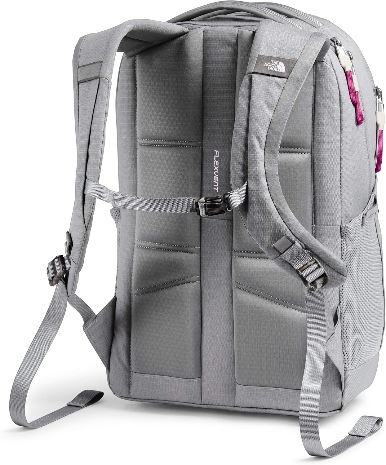imageThe North Face Womens Jester Everyday Laptop Backpack Commuter Travel Bag Laptop Sleeve WaterRepellent Minimal Grey Dark HeatherMinimal GreyNPF One SizeMeld Grey Dark HeatherDramatic Plum